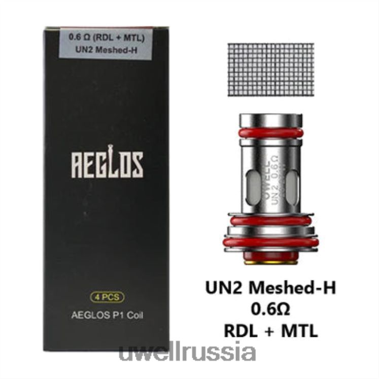 UWELL AEGLOS катушки | 4 упаковки ZVLJ68270 UWELL disposable vape p1 un2 сетка-h 0,6 Ом
