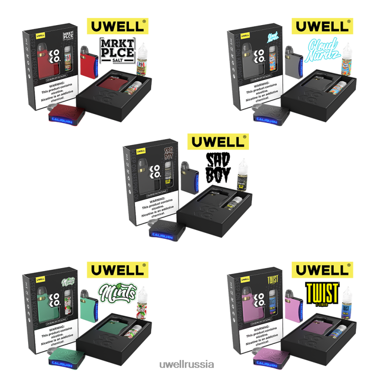 UWELL CALIBURN AK3 комплект + капсулы a3s 0,8 Ом (x2) + Daddy\'s Vapor 10 мл, соли 50 мг ZVLJ68245 UWELL купить crl: красный/flv: груша Фуджи, мангоберри