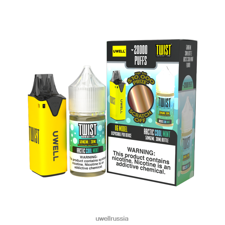 UWELL V6 одноразовое устройство + сок Daddy\'s Vapor 30 мл - совместный комплект ZVLJ68209 UWELL вейп clr: красный/flv: груша Фуджи, мангоберри, 48 мг