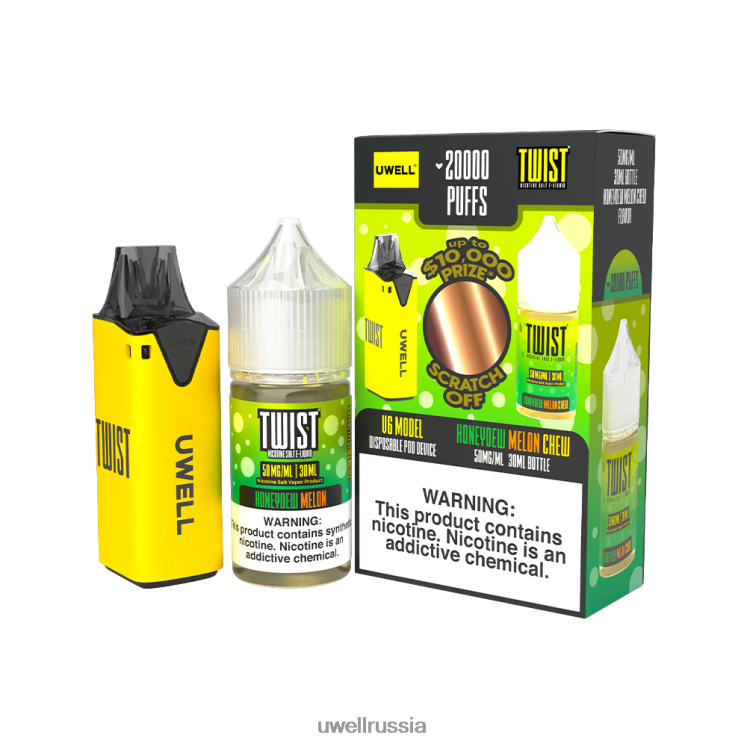UWELL V6 одноразовое устройство + сок Daddy\'s Vapor 30 мл - совместный комплект ZVLJ68209 UWELL вейп clr: красный/flv: груша Фуджи, мангоберри, 48 мг